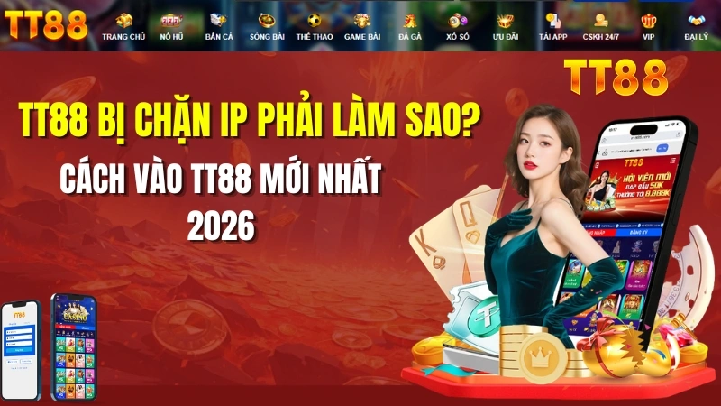 TT88 Bị Chặn IP Phải Làm Sao? Cách Vào Nhanh 2026